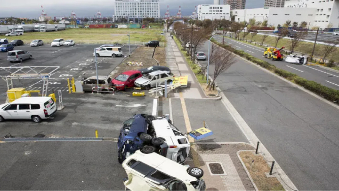 大阪市の強風による被災現場