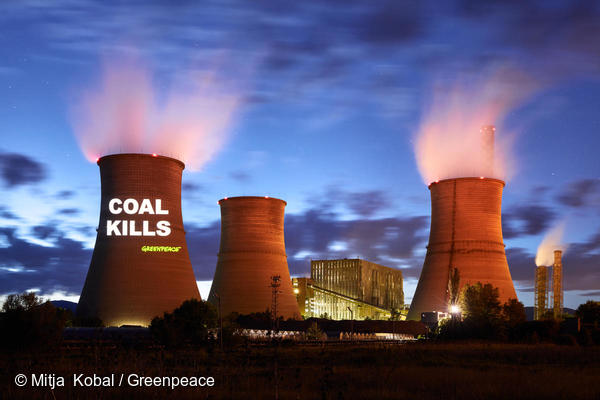 グリーンピースはMUFG株主総会で、より意味のある明確な石炭火力発電方針を求める