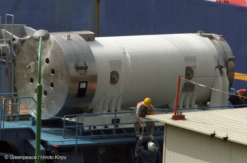 フランスから高浜原発に運ばれたMOX燃料