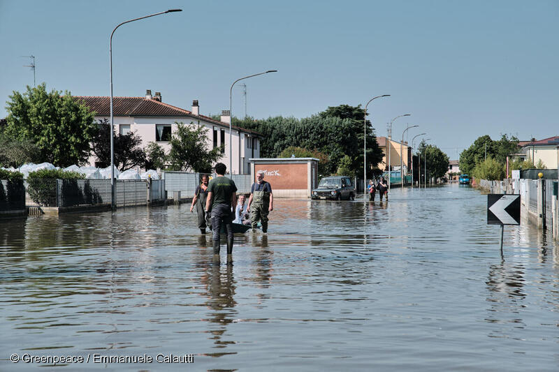 洪水の被害を受けたイタリアのエミリア・ロマーニャ州