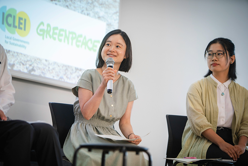 IGES-UNEP 環境技術連携センター プログラムコーディネーターを務める⾠野美和氏