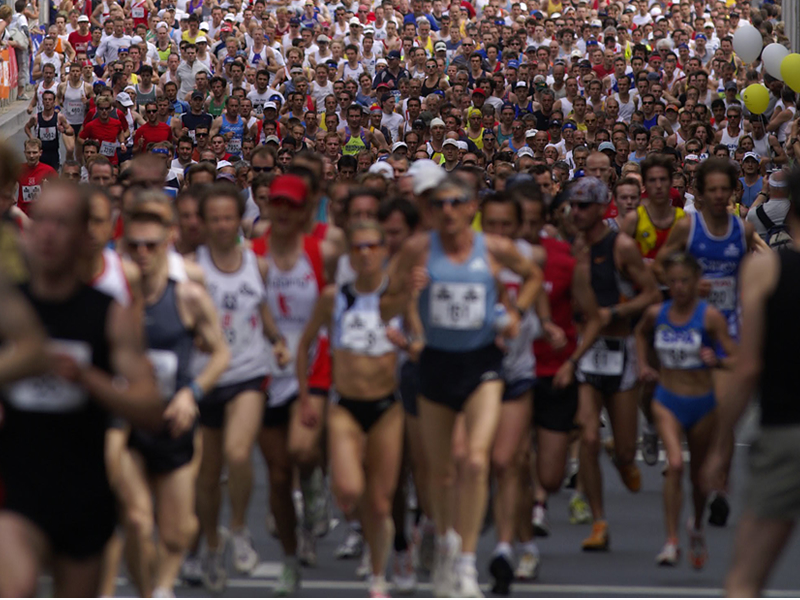 「ブリュッセル20kmマラソン」の参加ランナーたち