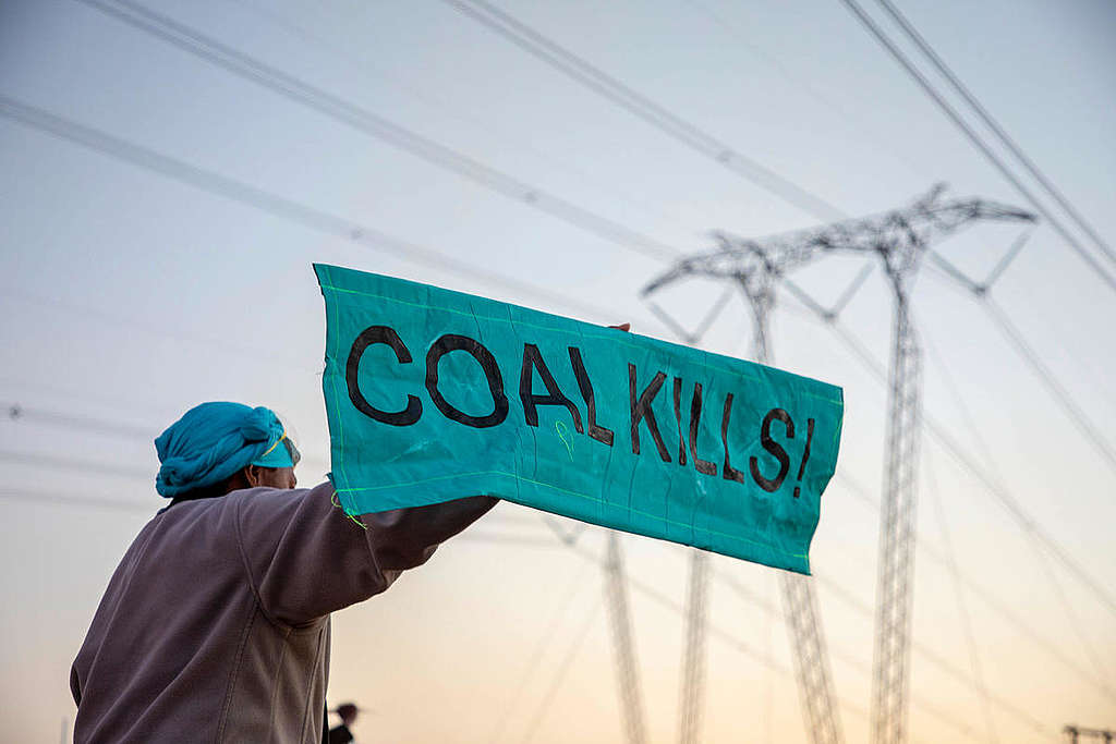 Break Free from Coal & Protect Water Action in South Africa. © Shayne Robinson