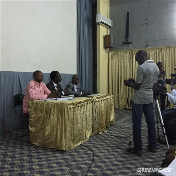 Conférence de presse de la société civile RDC Moratoire