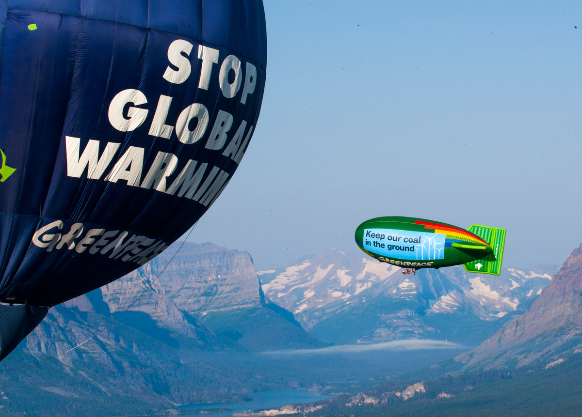 Airship & Balloon at Glacier National Park. © Tim Aubry