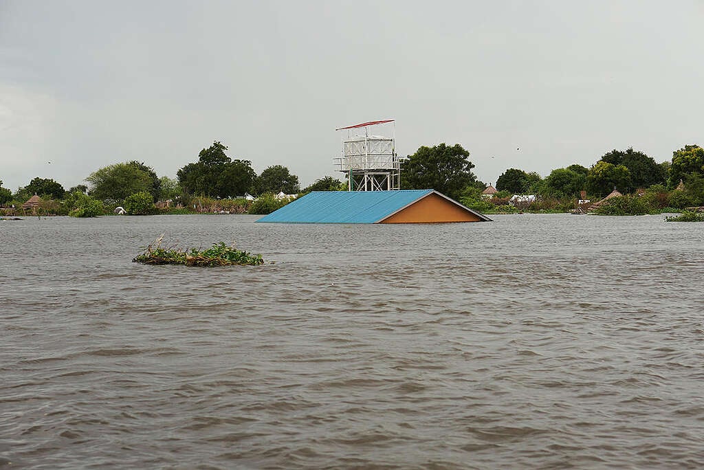 Flooding in South Sudan. © Andreea Campeanu / Greenpeace