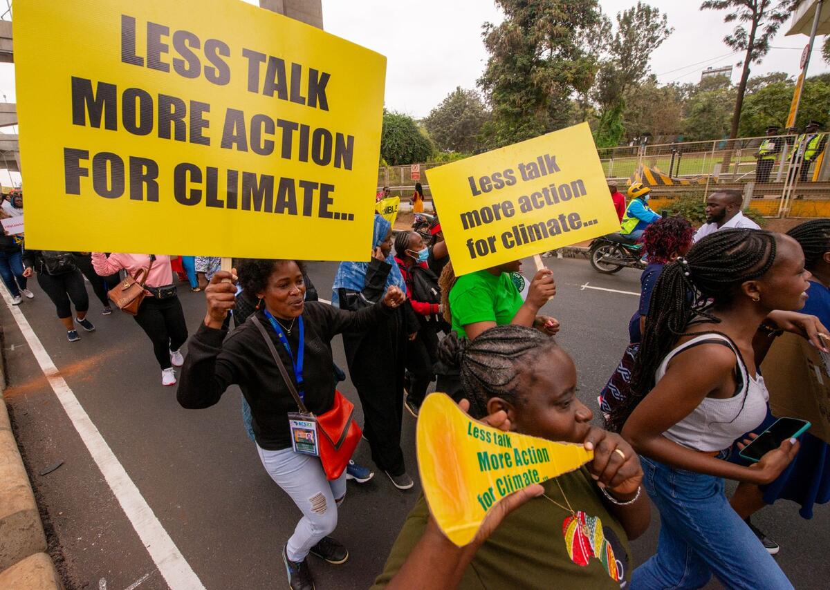 Climate Summit People's March in Nairobi. © Greenpeace