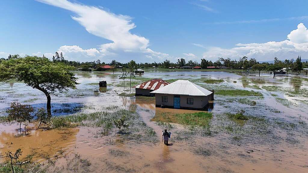 Floods in Homa Bay County in Kenya. © Caleb Mbuvi / Greenpeace