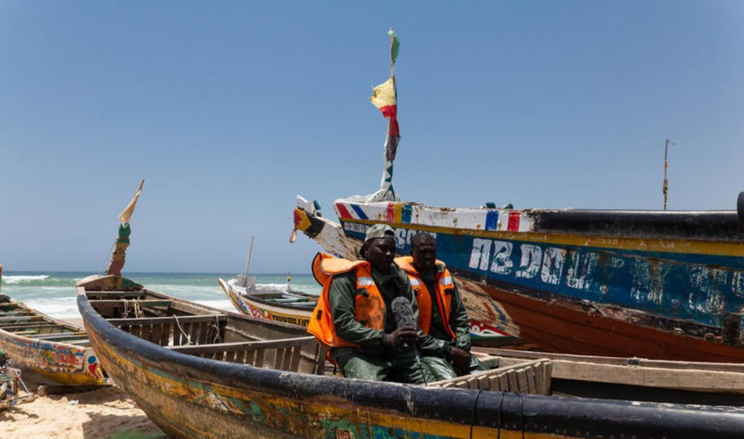 a man on his boat in senegal