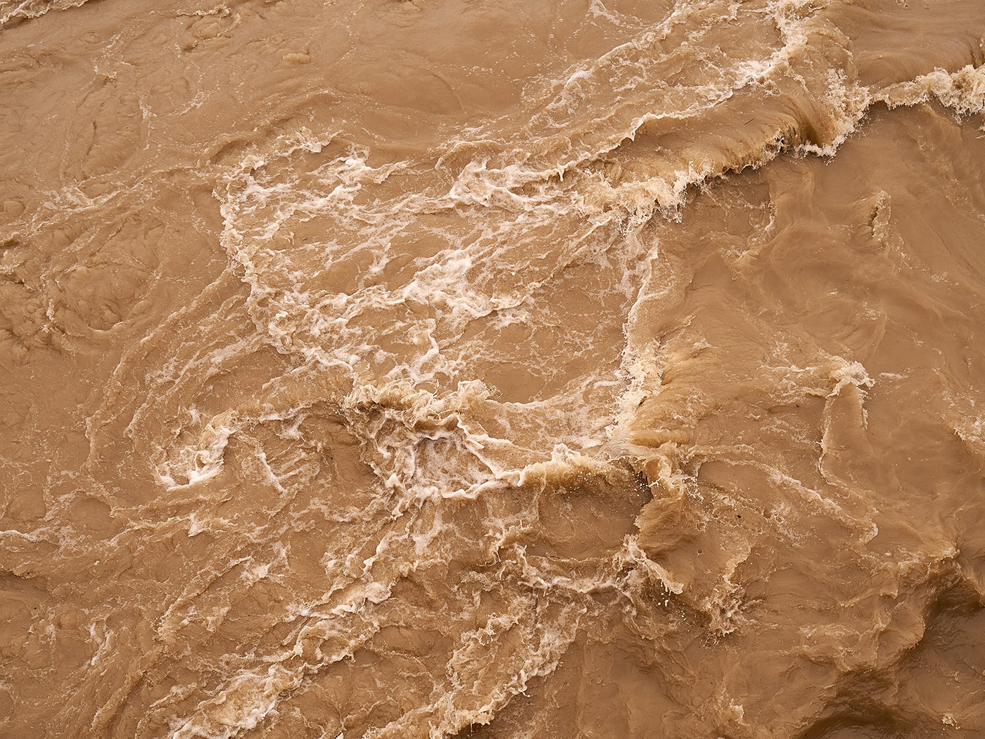 Picture of brown floodwaters