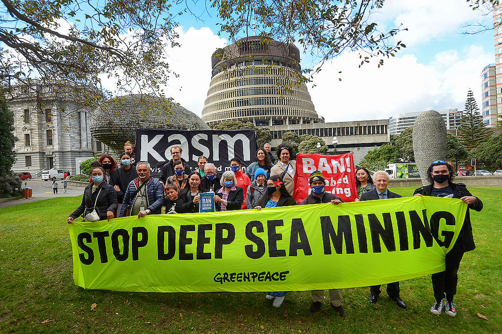 Stop Seabed Mining petition handed in to the Government