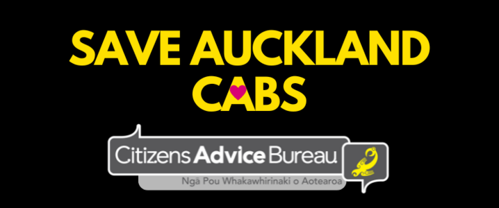 Save Auckland CABS banner - Citizens Advice Bureau