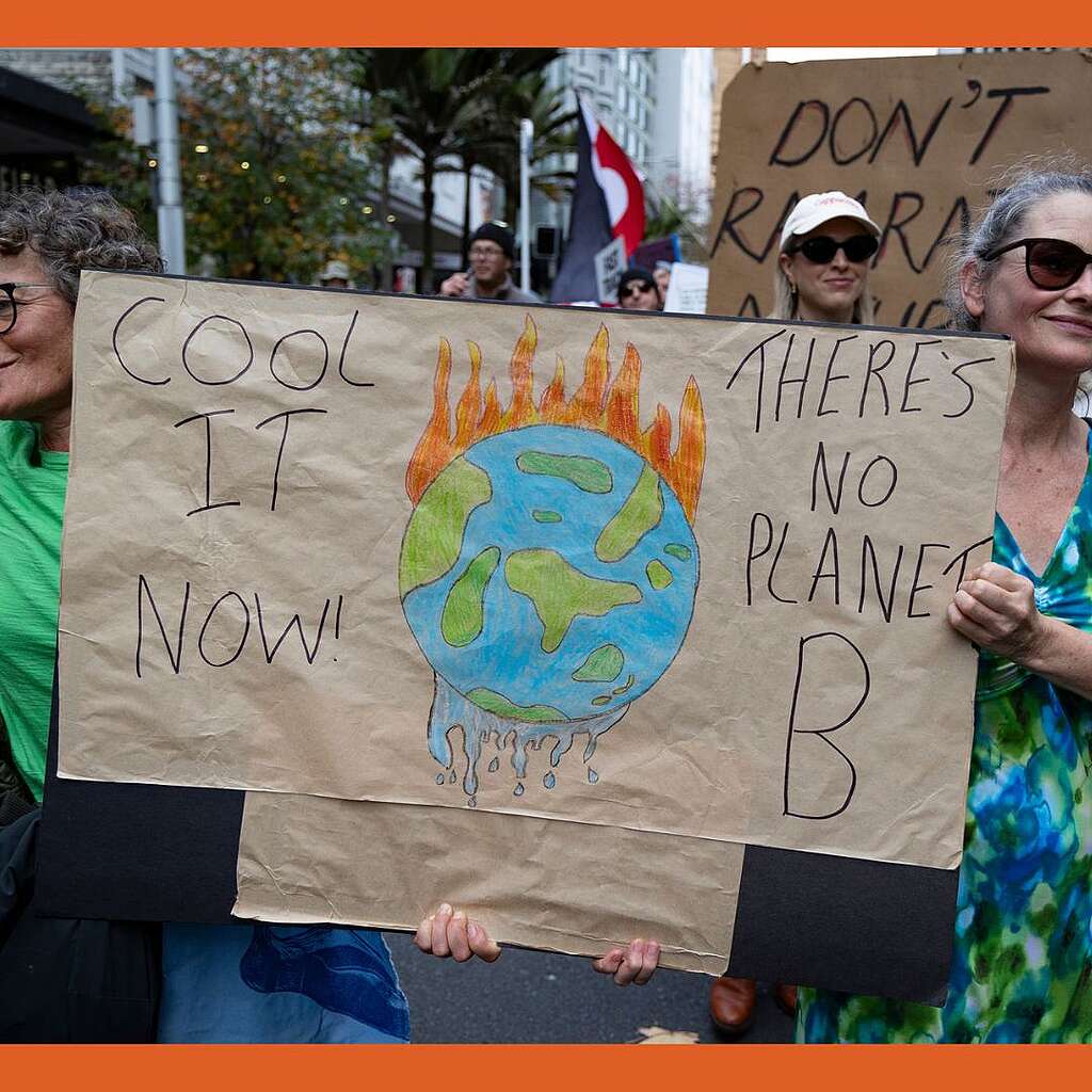 Placards from the March for Nature - There's no planet B