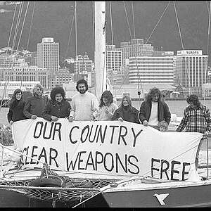 LIVE: Nuclear free campaigns in NZ and the Pacific, 50 years of Greenpeace and the Rainbow Warrior bombing