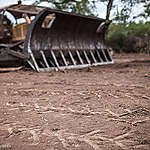 Bulldozer used for the clearing of forest at Cuchuy farm, located in the north of Salta, 70 kilometers from the city of Tartagal. The clearing of the forests in this area protected by the National Forest Law, was illegally authorized by the government of Juan Manuel Urtubey, at the request of the owner of the land, Alejandro Jaime Braun Peña. The businessman is cousin of the Chief of Staff of the Nation Marcos Peña, and member of the board of several companies of the Macri family.