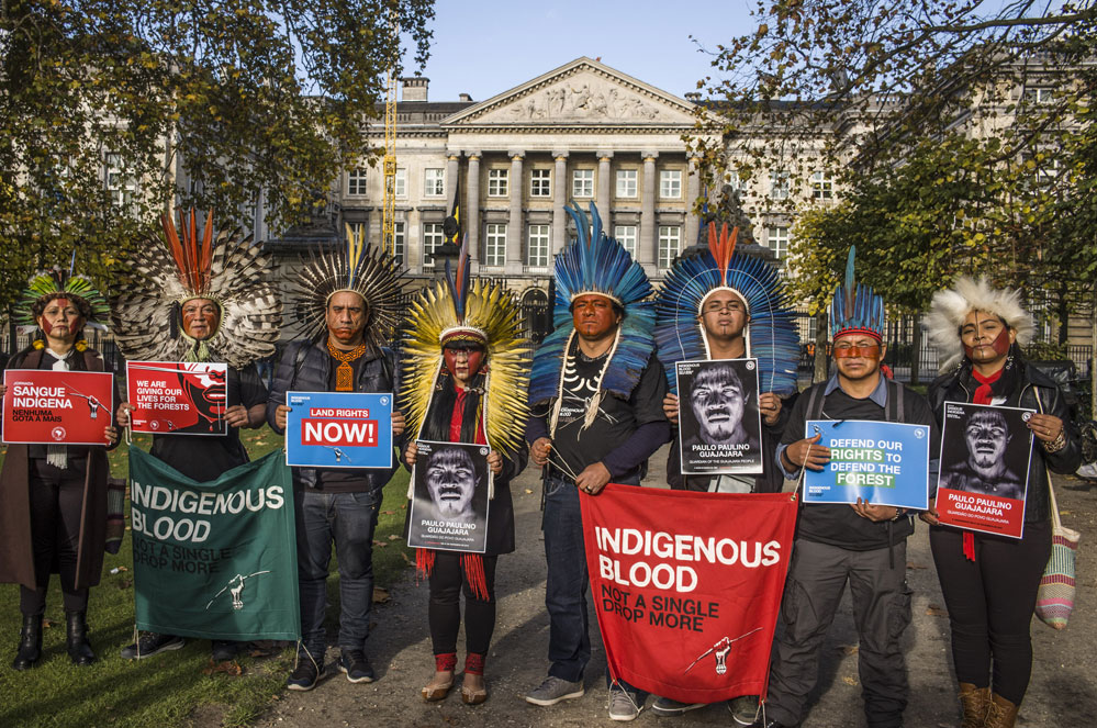 Inheemse leiders uit Brazilië bezoeken België: steun hun actie tegen ontbossing!