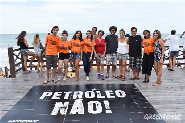 Comemoração do Dia Mundial dos Corais da Amazônia em Natal (Crédito: Vitor Arrais / Greenpeace)