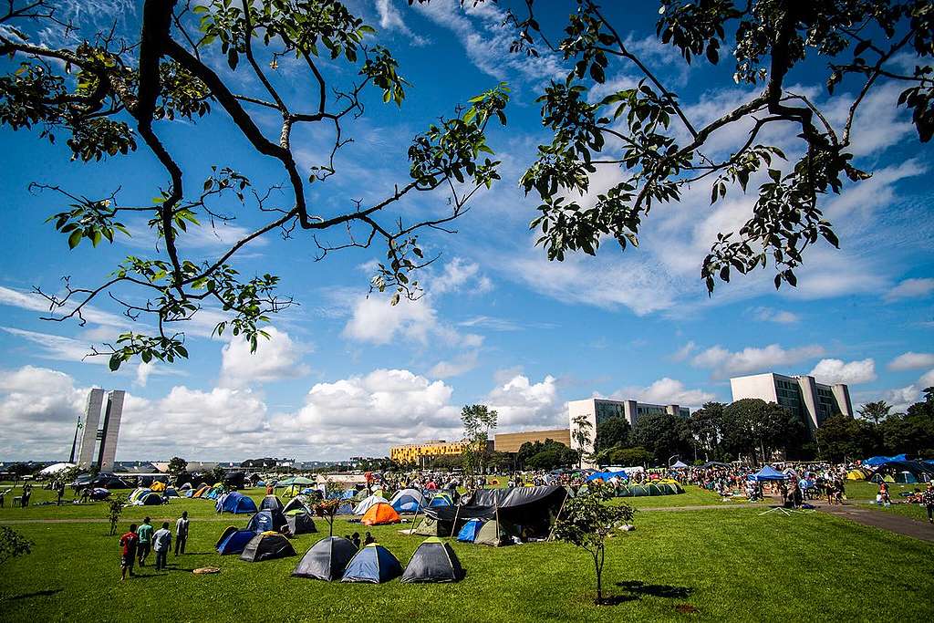 Primeiro dia do Acampamento Terra Livre 2019, em Brasília