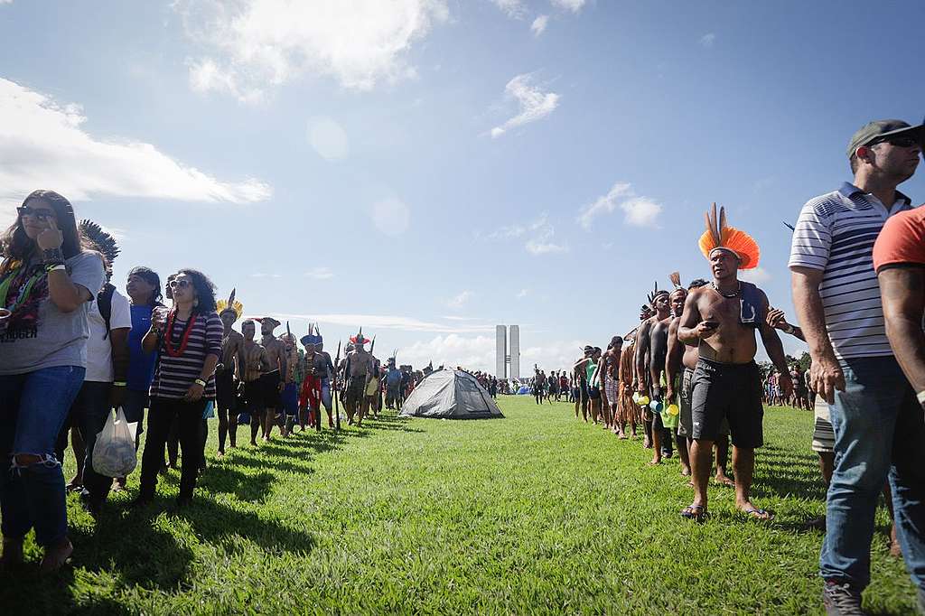 Primeiro dia do Acampamento Terra Livre 2019, em Brasília