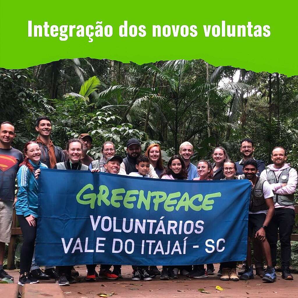 Fotografia dos novos voluntários do Vale do Itajaí