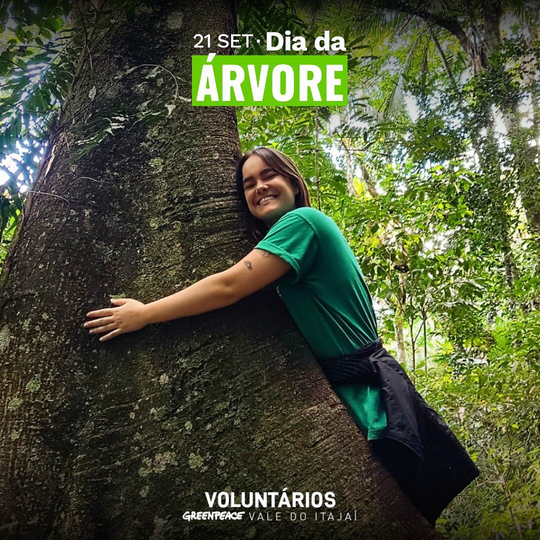 Fotografia de pessoa voluntária ao abraçar árvore