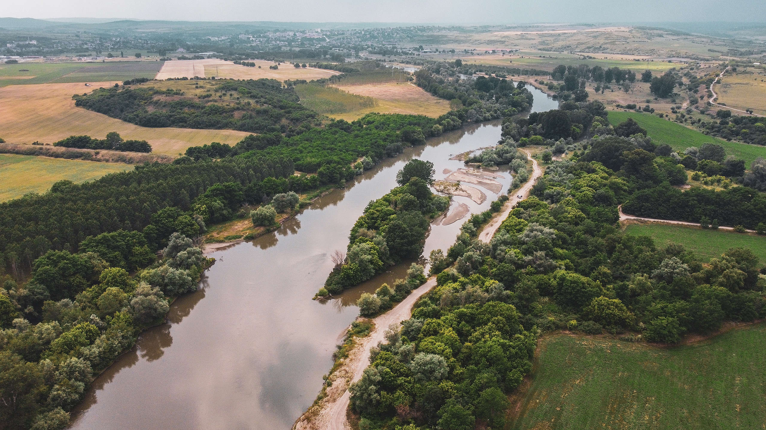 Река Сазлийка при вливането си в река Марица