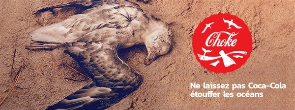 Coca-Cola produit plus de 100 milliards de bouteilles de plastique chaque année. Ne laissez pas Coke étouffer nos océans!
