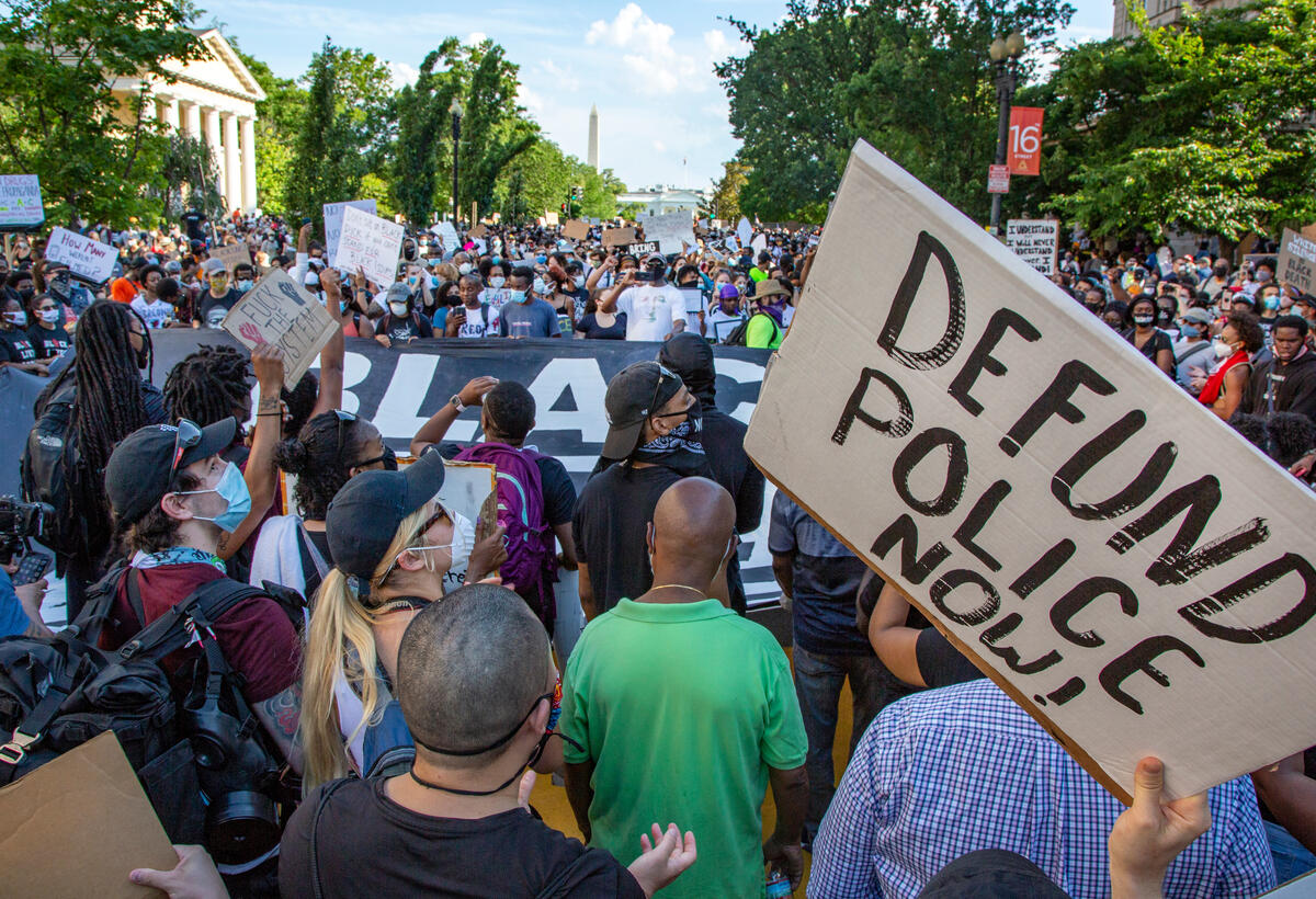 Black Lives Matter Protest in Washington DC. © Tim Aubry / Greenpeace