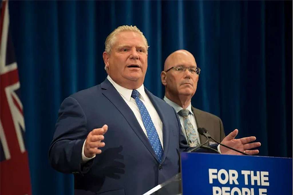 Premier Doug Ford and Minister of Municipal Affairs and Housing Steve Clark