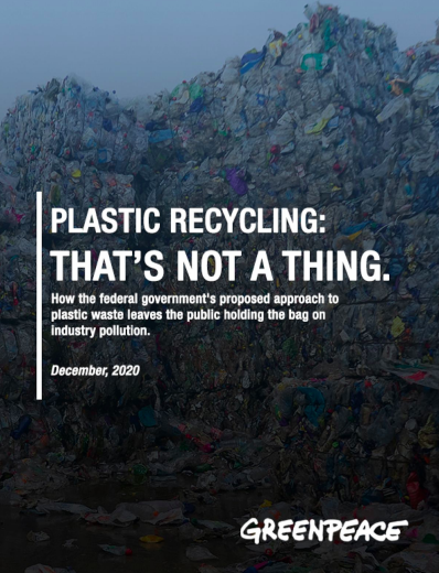Plastic recycling that is not a thing