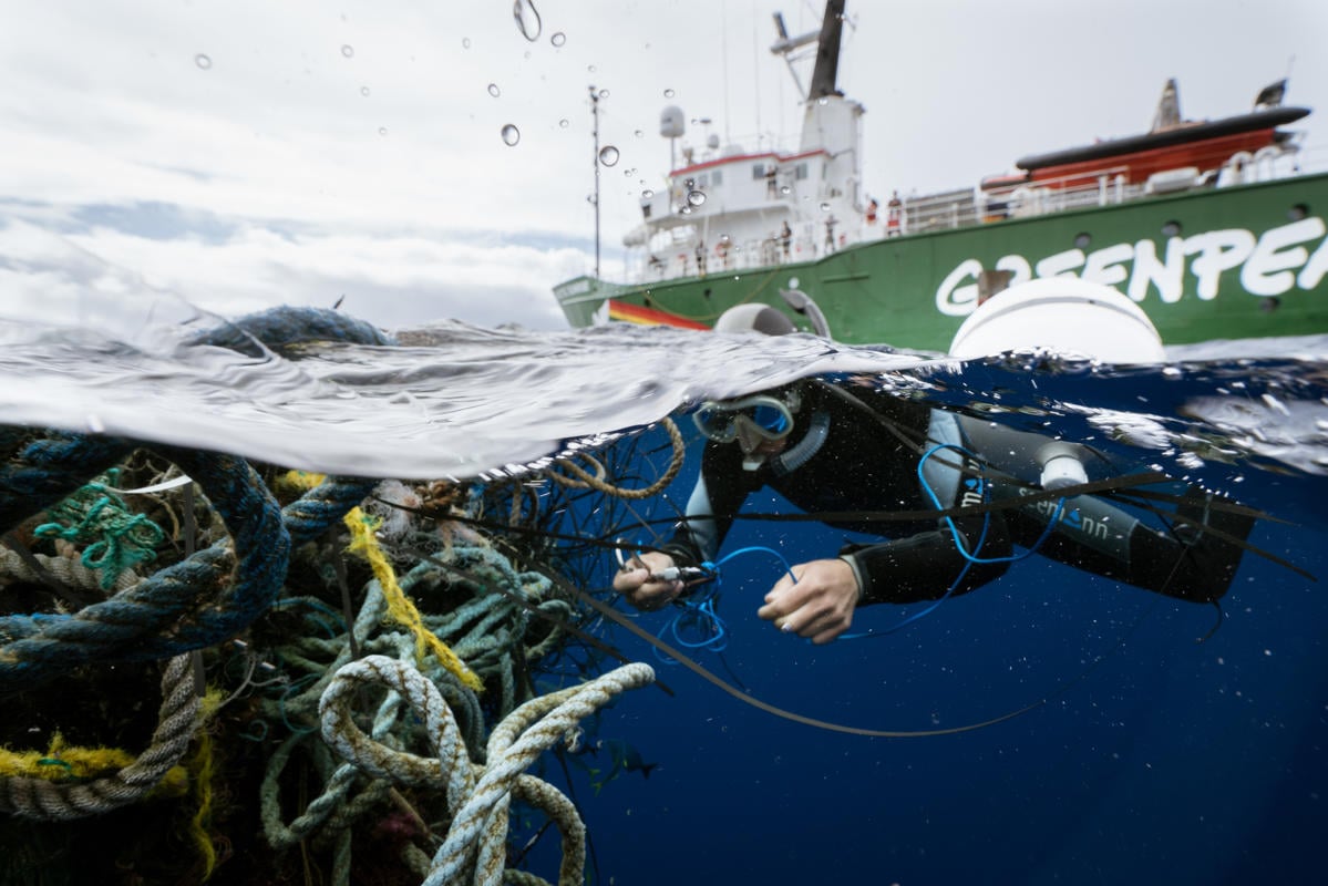 Ghosts Fishing Nets in the Great Pacific Garbage Patch. © Justin Hofman