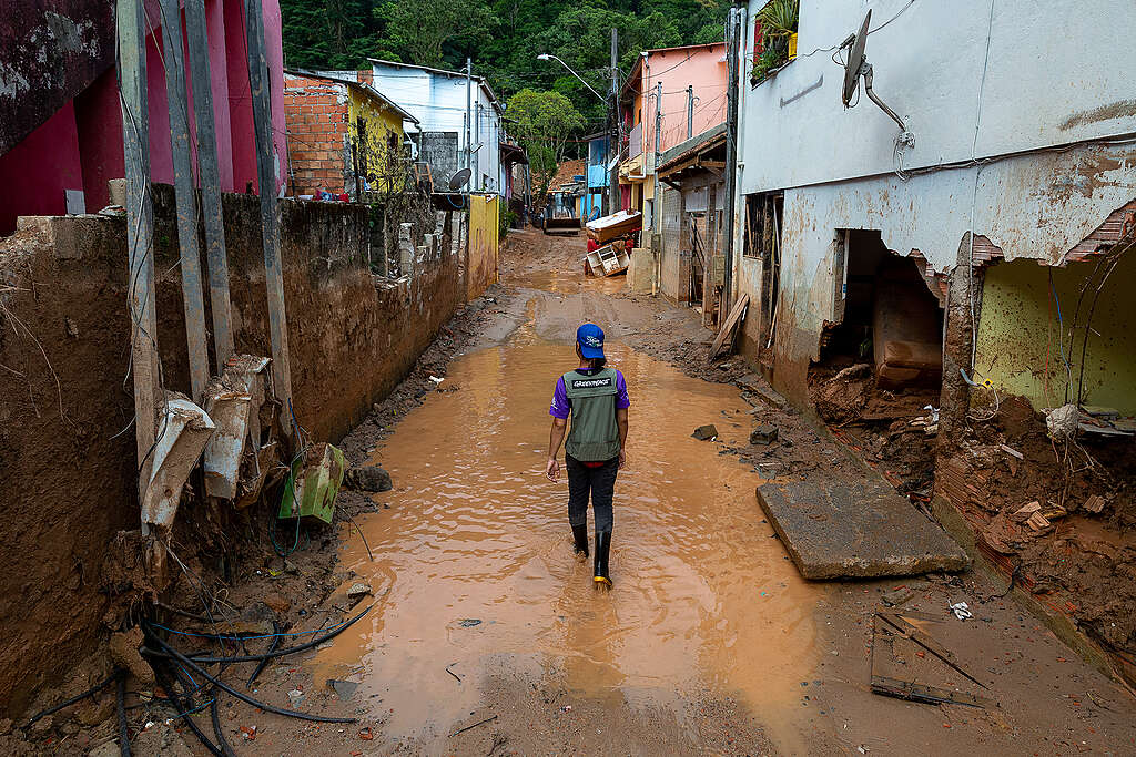 Man standing in São Sebastião, Brazil, which