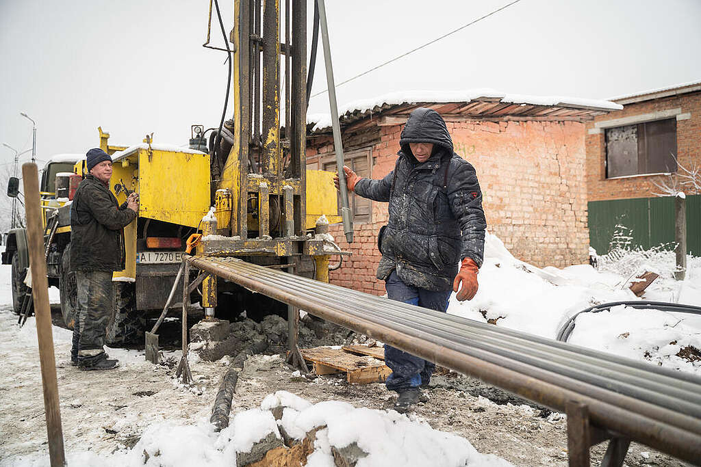 Greenpeace genopbygger hospital i Kyiv, Ukraine, med grønne løsninger