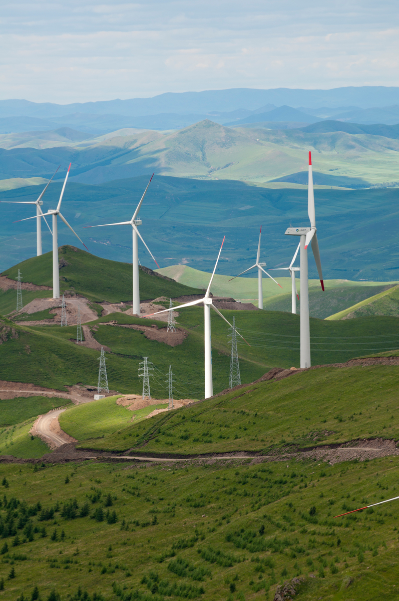 Chicheng Wind Farm in Hebei Province. © Simon Lim / Greenpeace