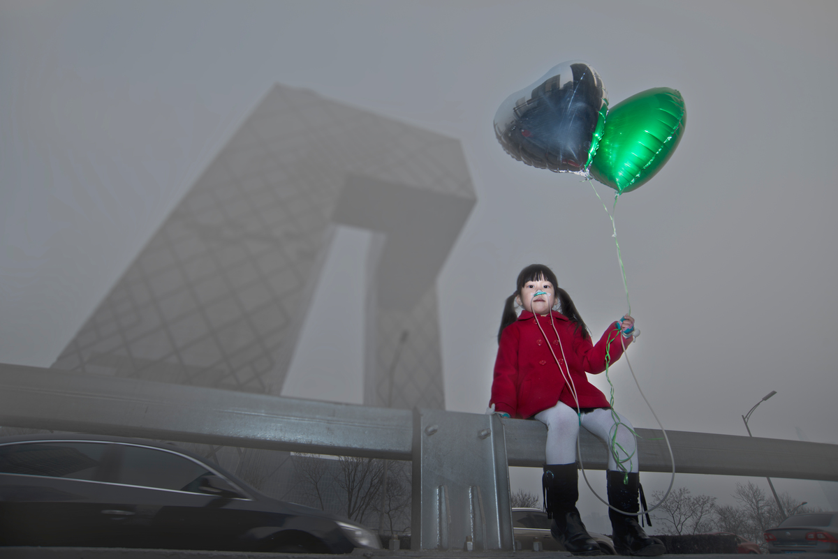 Air Pollution in Beijing. © Greenpeace / Wu Di