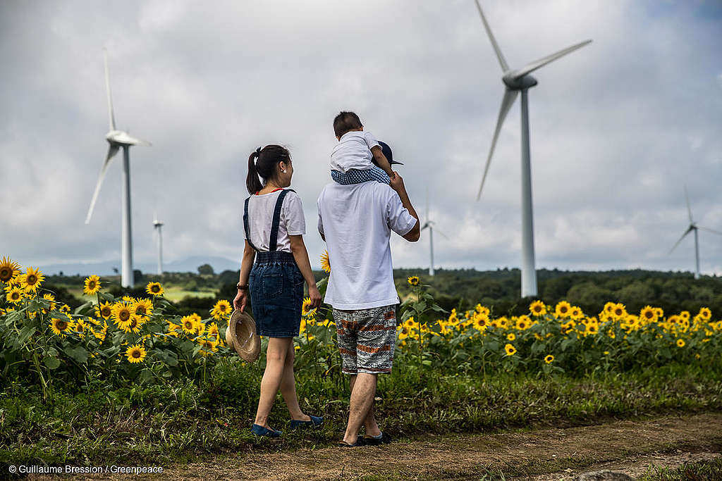 Fukushima prefecture, Japan // 33 wind turbines are producing electricity equivalent to power demands of 35, 000 household’s demands per year.
