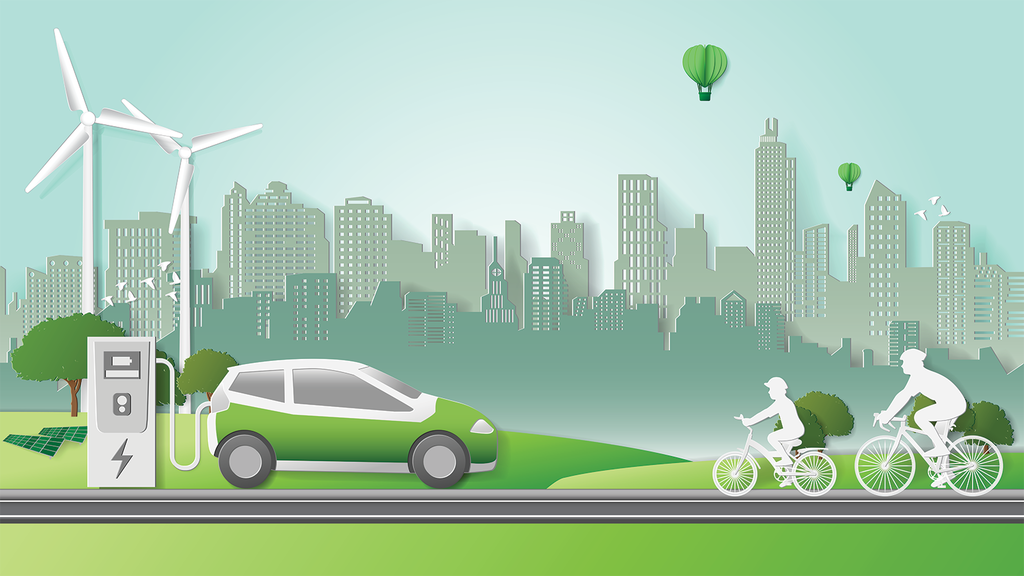 Future mobility involves a wide range of new business opportunities, from car sharing, bike and pedestrian infrastructure, to renewable energy powered grids for electric vehicle charging facilities, and the repurposing of retired batteries. © Greenpeace East Asia