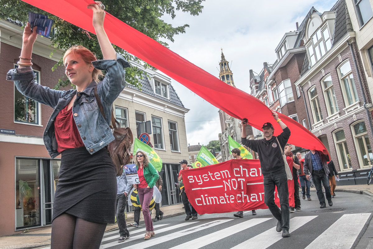 Eemshaven Coal Plant Protest in Groningen. © Joris van Gennip