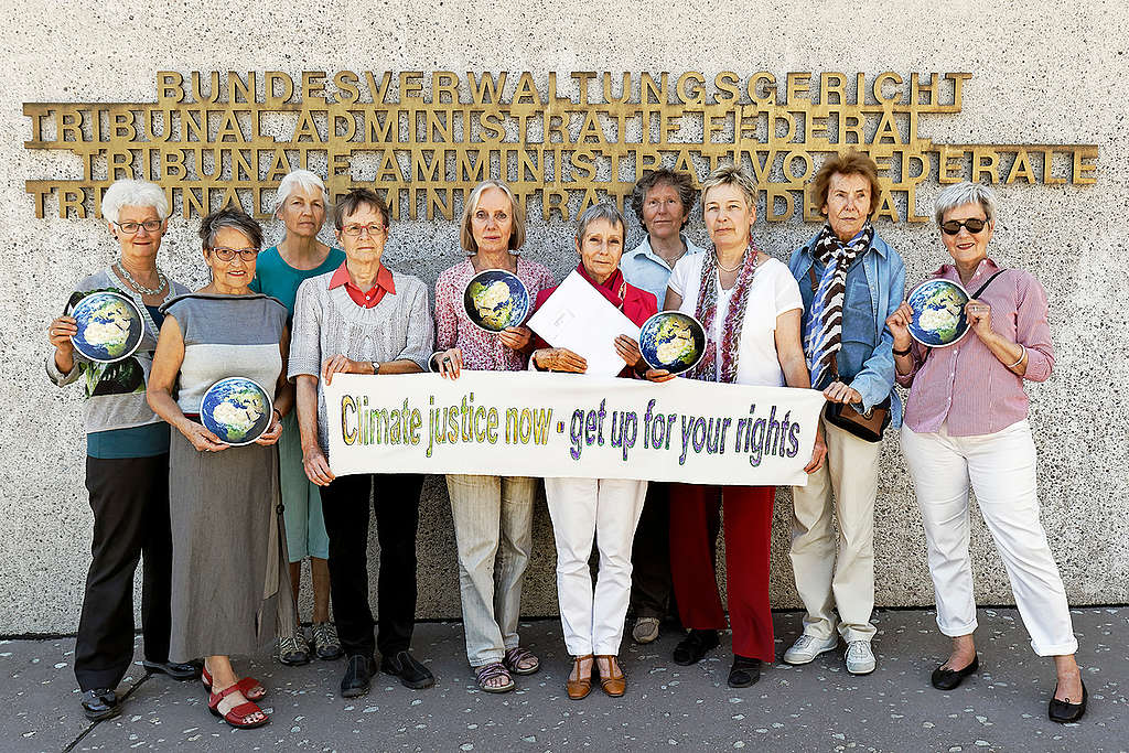 Senior Women for Climate Protection in St. Gallen. © André Albrecht