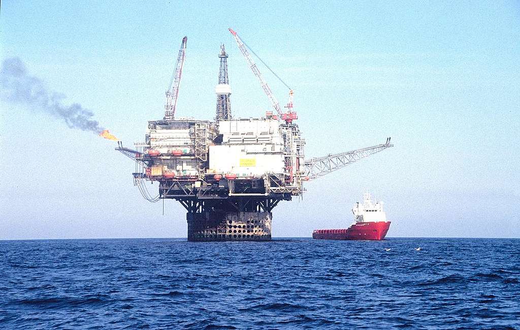 Oil Rig in Brent Oil Field in North Sea. © Karsten Smid