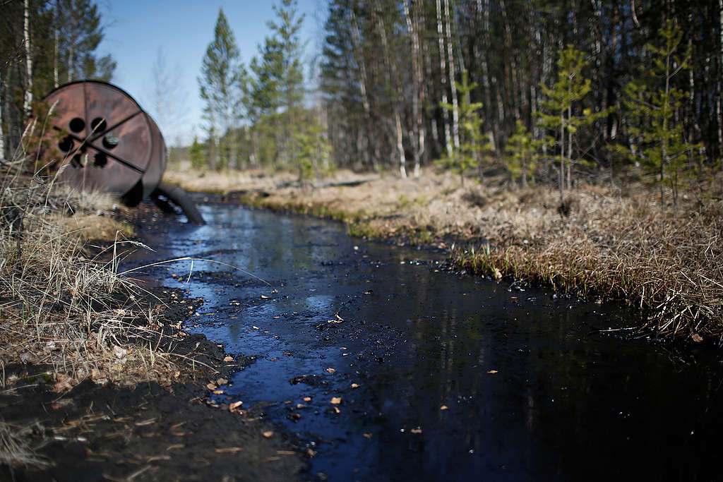 Rosneft Oil Spill in Russia. © Denis Sinyakov / Greenpeace