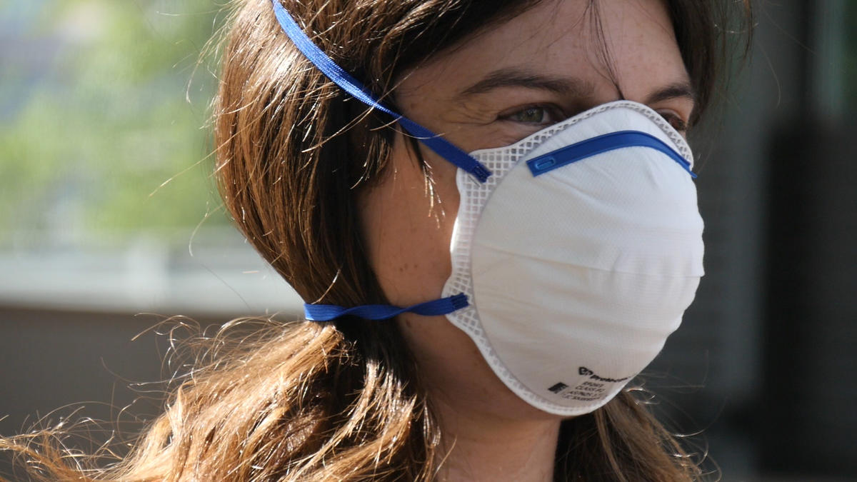 Air Pollution Dust Mask Activity in Sydney. © Greenpeace