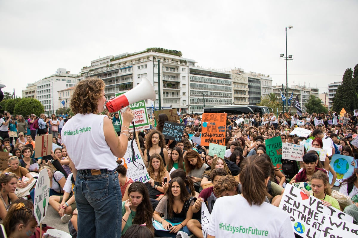 Global Climate Strike March in Greece. © Evgenia Choros / Greenpeace