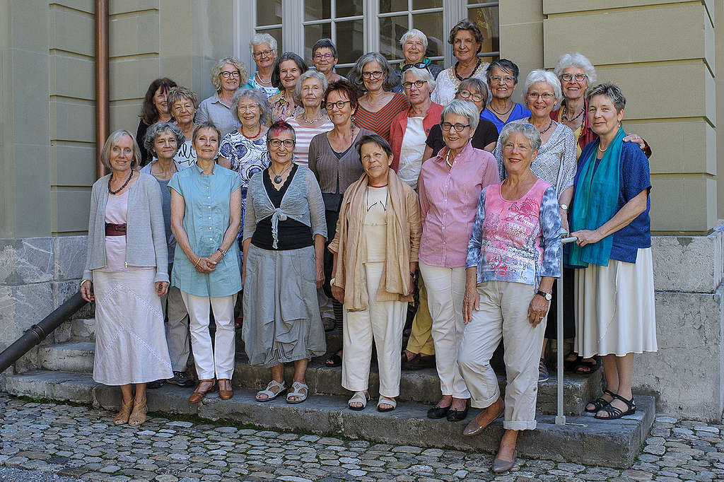 Group Portrait of KlimaSeniorinnen in Switzerland.
