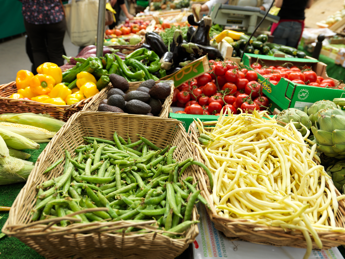 Ecological Produce at Farmers Market in Paris.