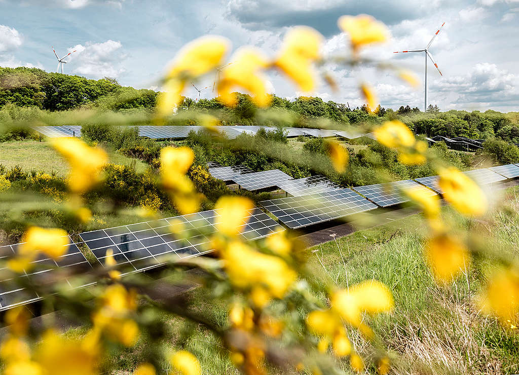 Renewable Energy Landscape in Morbach, Hunsrueck. © Paul Langrock / Greenpeace