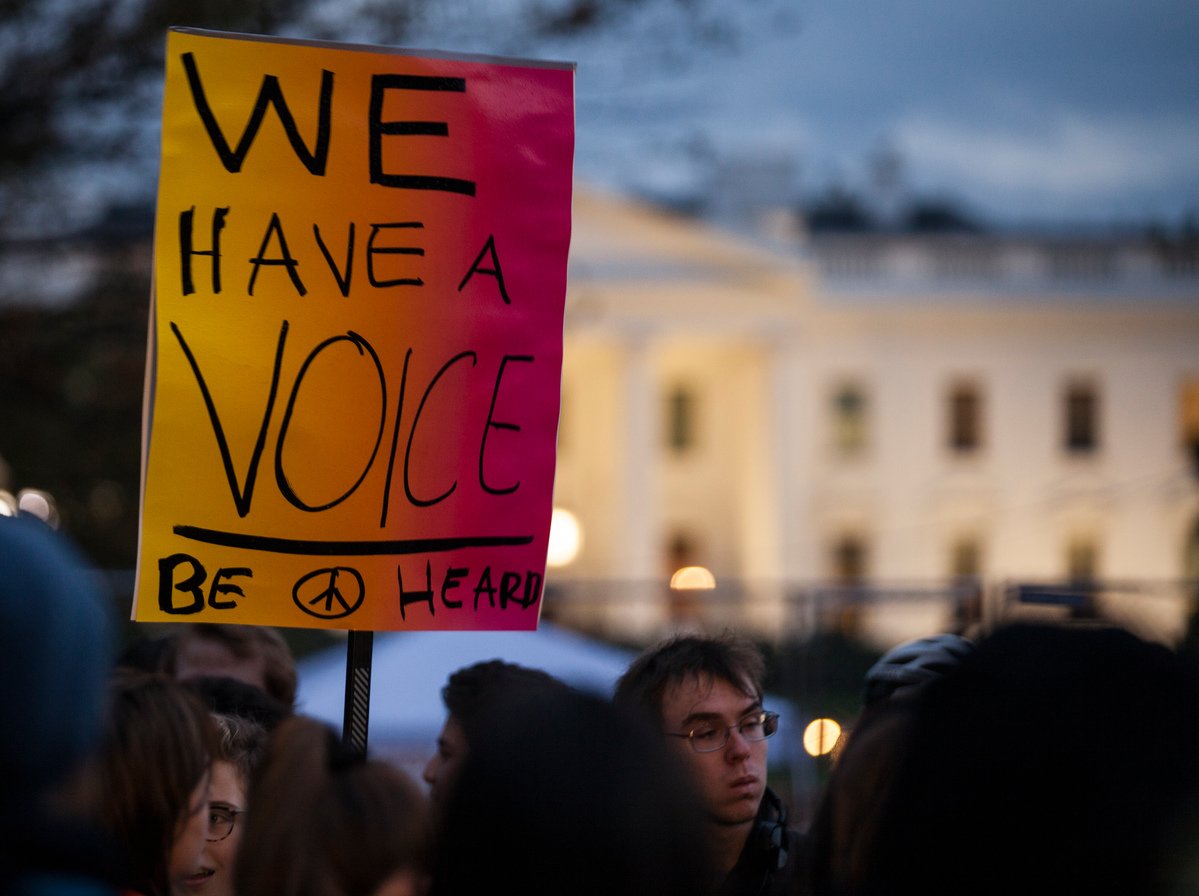 Trump Election Vigil in the U.S. © Robert Meyers / Greenpeace