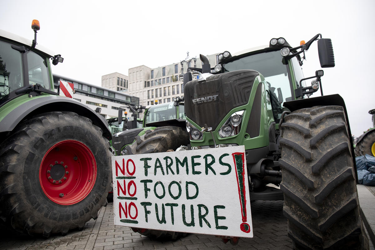 Farmers Protest in Berlin. © Jan Zappner / Greenpeace