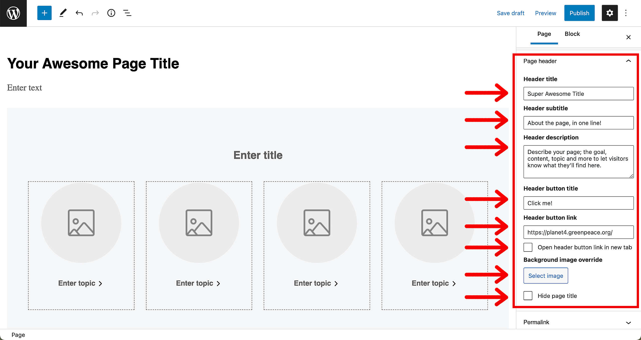 Block Header Overrides