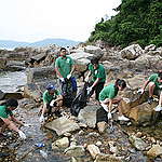 西貢龍蝦灣清潔沙灘行動